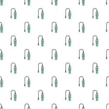 Gas leak detector background pattern for safety and measurement Illustrazione stock