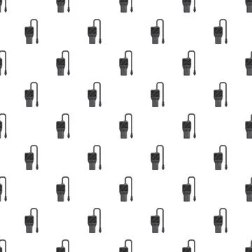 Gas leak detector seamless pattern repeating wallpaper Stock Illustration