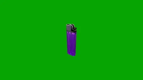 Gas Lighter Animation Chroma Key Stock Footage 340116440