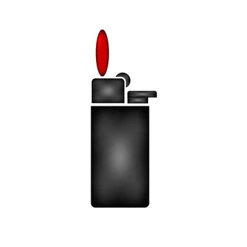 Gas lighter icon. Stock Illustration