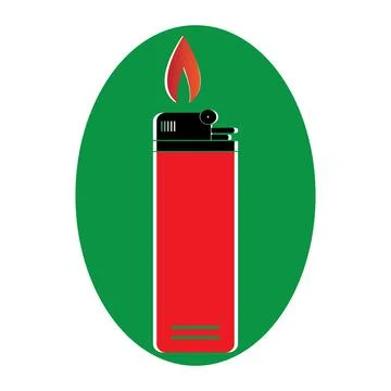 Gas Lighter icon Stock Illustration