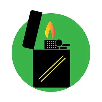 Gas Lighter icon Illustrazione stock