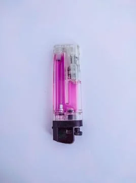 Gas lighter on a white background Stock Photos