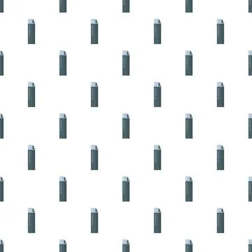 Gas lighters creating a flat design repeating pattern Stock Illustration