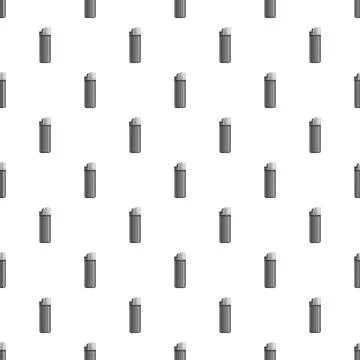 Gas lighters seamless pattern on white background Illustrazione stock
