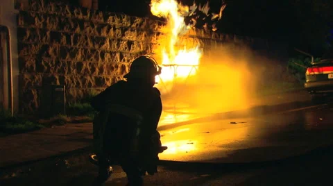 Gas Mains Fire &amp; Explosion PT10 Stock Footage 2184883