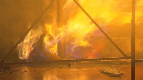 Gas Mains Fire &amp; Explosion PT3 Stock Footage 2205574