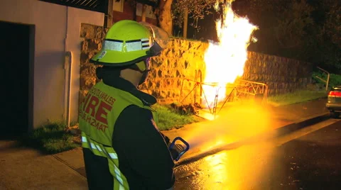 Gas Mains Fire &amp; Explosion PT4 Stock Footage 2205786