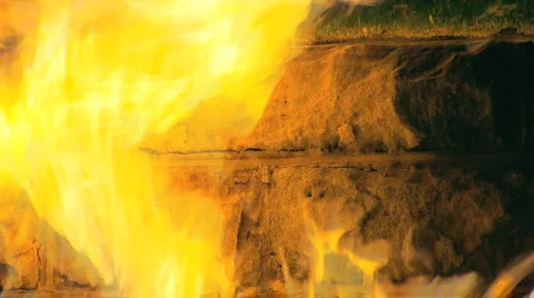 Gas Mains Fire &amp; Explosion PT5 Stock Footage 2206931