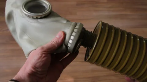 Gas mask Stock Footage 60243781
