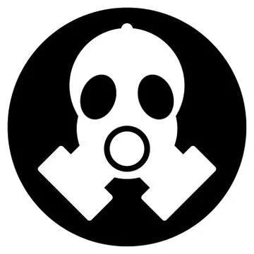 Gas mask icon. Stock Illustration