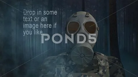 Gas Mask Layered .PSD file PSD Template