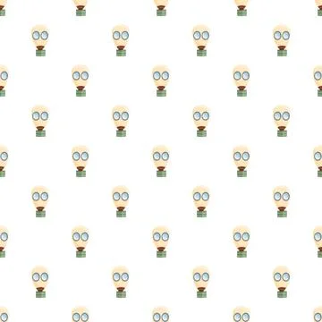 Gas mask pattern for pollution and safety concept Stock Illustration