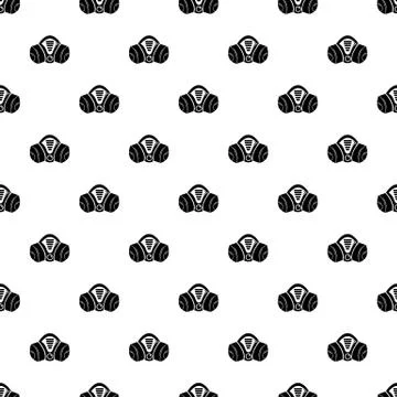 Gas mask pattern seamless Stockillustratie
