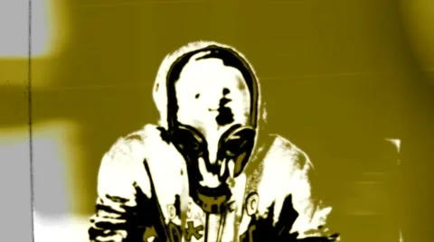 Gas mask (plus sepia backgr) Stock Footage 46959627