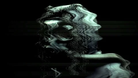 Gas Mask turning with interference noise Vídeos de archivo 72129149