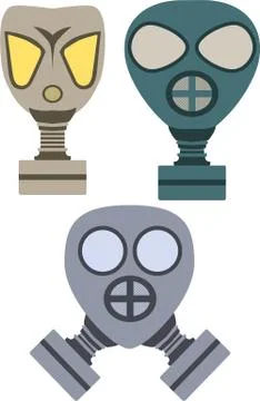 Gas masks Stock Illustration