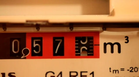 Gas meter Stock Footage 596267