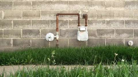 Gas Meter Stock Footage 85327483