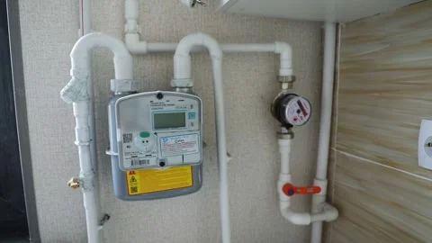 Gas meter Stock Footage 255199020