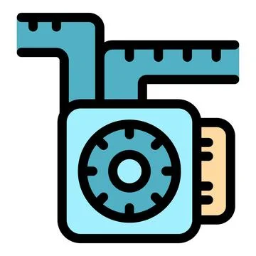Gas meter with locking dial and pipes displaying measurement data ensures acc Stock Illustration