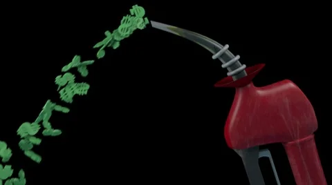 Gas Money Pump Stock Footage 8692634