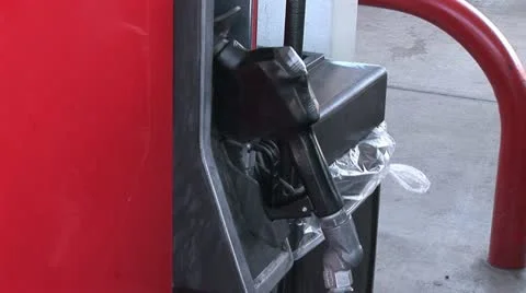 Gas Nozel On A Fuel Pump 2 Stockbeeldmateriaal 18968226
