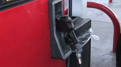 Gas Nozel On A Fuel Pump Stock-Footage 18968203