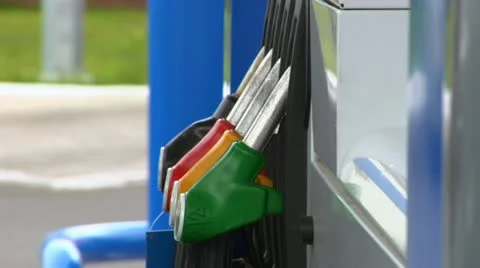 Gas nozzles Stock Footage 10915016