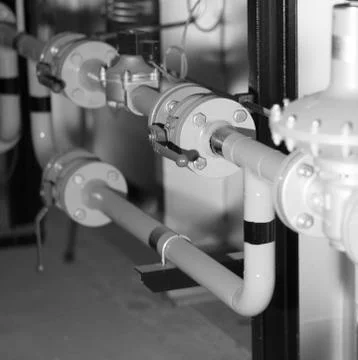 Gas pipe bypass Stock Photos