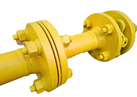 Gas pipe isolated on white background - energy concept Stock-Fotos