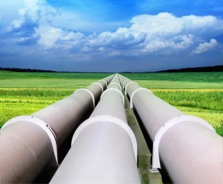Gas pipe line Stock Photos