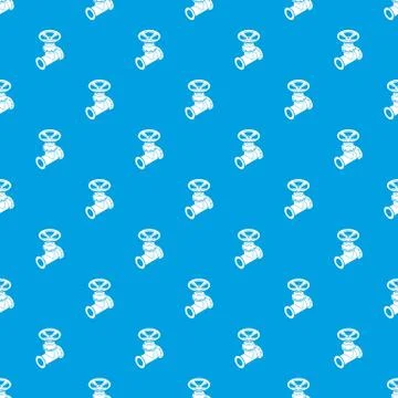 Gas pipe pattern vector seamless blue Stock Illustration