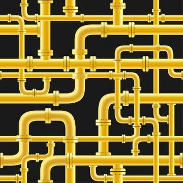 Gas pipe seamless Illustrazione stock