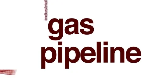 Gas pipeline animated word cloud. Stock Footage 70299066