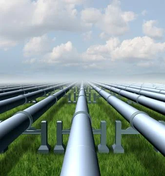 Gas pipeline Stock Illustration