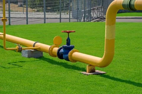 Gas pipeline Stock Photos