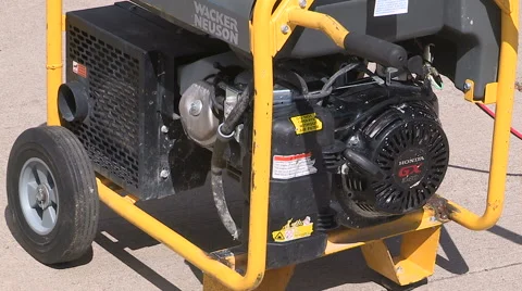 Gas powered electricity generator Stock Footage 67558690