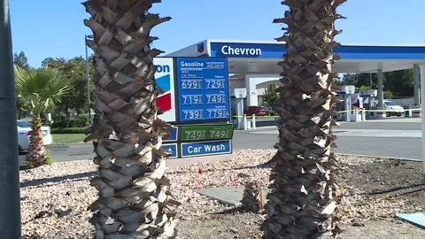GAS PRICES $7.79 DOLLAR PLUS CALIFORNIA OCT 2022 Stock Footage 216898191