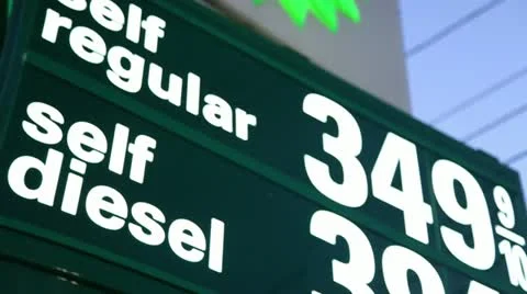 Gas prices Stock Footage 12136548