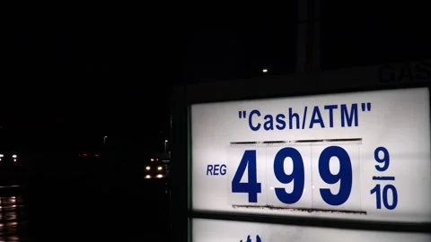 Gas prices Vídeos de archivo 171364259