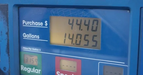 Gas Prices Increasing on Pump. Stock Footage 73052646