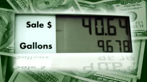 Gas Prices Rising Stock Footage 11078991