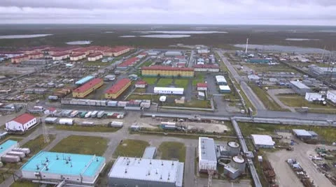 Gas Processing Plant Stock Footage 10870424