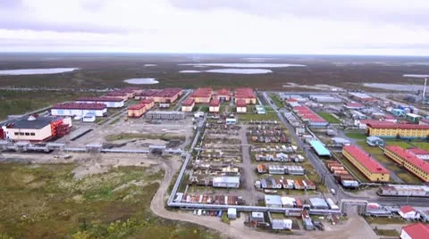 Gas Processing Plant Stock Footage 10870428