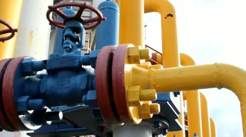 Gas Processing Plant Stock Footage 10872514