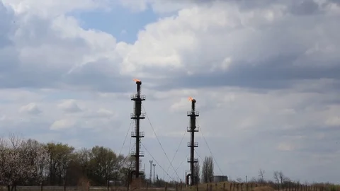 Gas production 库存影片 74846855