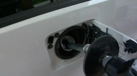 Gas pump &amp; car Stock Footage 845127