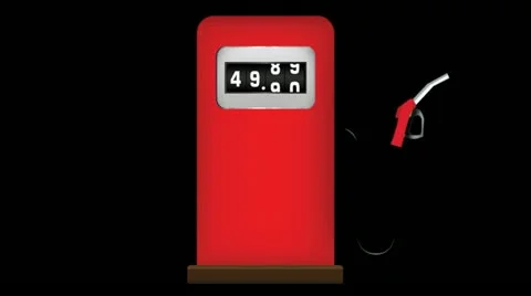 Gas Pump Climbing Cost 스톡 동영상 20495893