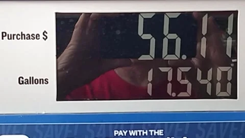 Gas pump digital readout Stock Footage 310679383